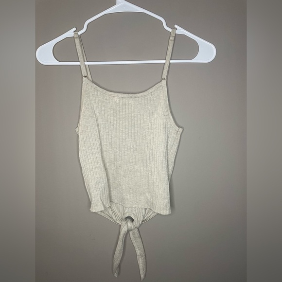 Harper Heritage Women's Cream Tie front Crop Top Size S - Picture 3 of 3